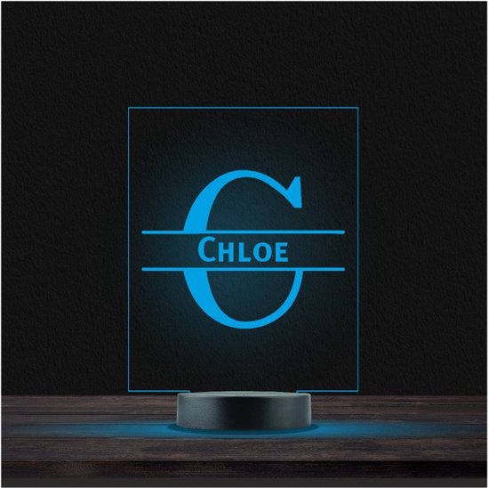 Led Lamp Met Naam - RGB 7 Kleuren - Chloe van Always Creative