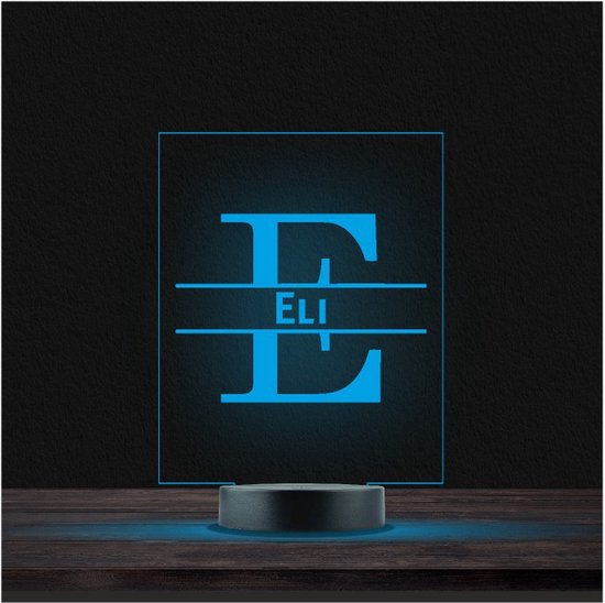 Led Lamp Met Naam - RGB 7 Kleuren - Eli van Gifts & More