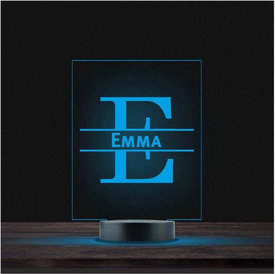 Led Lamp Met Naam - RGB 7 Kleuren - Emma van Yoursurprise