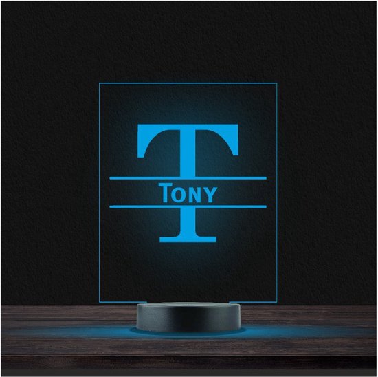 Led Lamp Met Naam - RGB 7 Kleuren - Tony van Liefssieraden