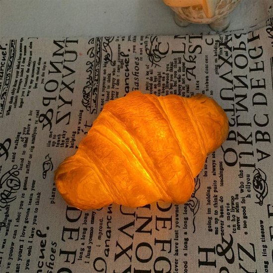 LED nacht licht analoge 3D licht grappig licht slaapkamer bed batterij licht home deco grappige verlichting brood licht - Croissant van Paladone