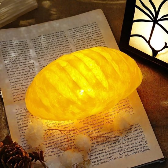 LED nacht licht analoge 3D licht grappig licht slaapkamer bed batterij licht home deco grappige verlichting brood licht - Europees brood van Merkloos