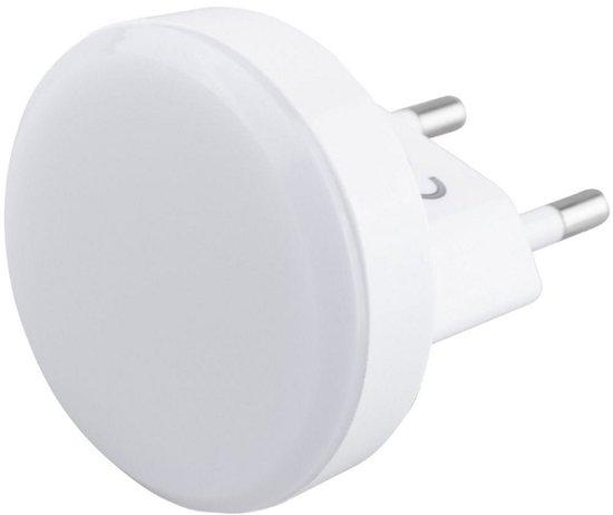 LED nachtlamp – 1W – rond – koel wit licht van Merkloos