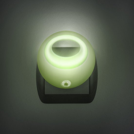 LED Nachtlamp met Schemersensor – Automatisch Aan/Uit Nachtlicht voor Stopcontact – Energiezuinige LED Verlichting 1W – Gropen – Compact Nachtlampje voor Gang, Slaapkamer en Kinderkamer [20275GR] van Merkloos