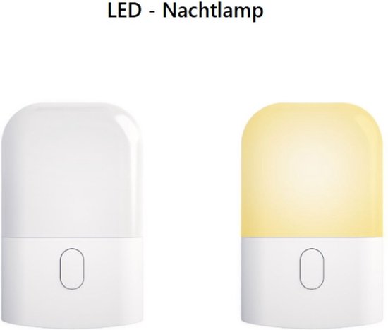 LED-nachtlamp Plug-in/Stopcontact - Warm Licht - Lichtsensor - Babykamer - Kinderkamer - Energiezuinig - Oog beschermend Licht van Merkloos