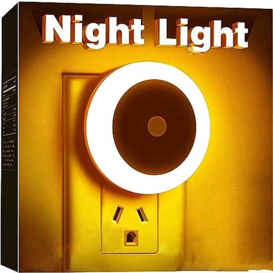 LED Nachtlamp voor Kinderen met Schemersensor - 3 Stuks - Ideaal voor Kinderkamer, Gang, Trap, Slaapkamer, Keuken, Badkamer van Merkloos