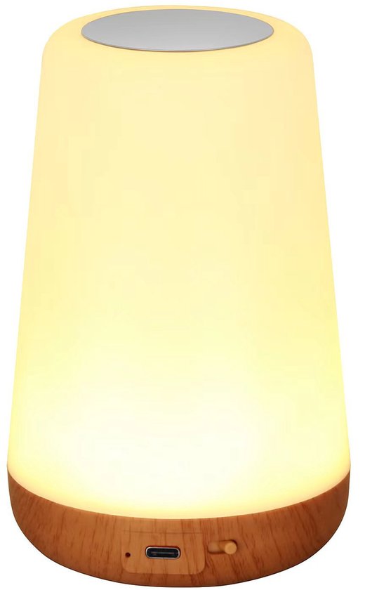 LED-nachtlampje, aanraak- en afstandsbediening, 13 RGB-kleuropties, 5 instelbare helderheidsniveaus, bekervormig. van LONRISWAY