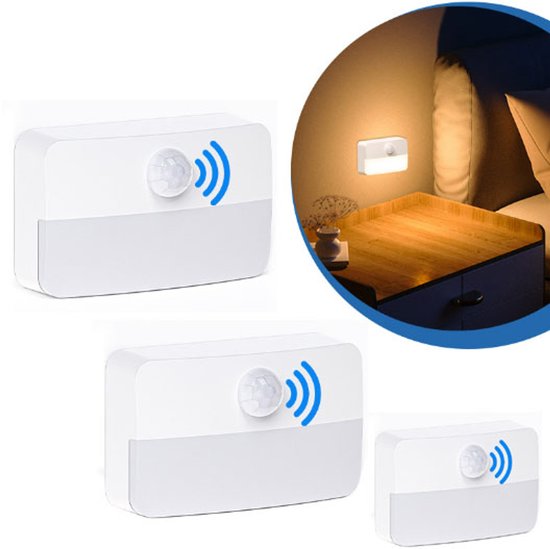 LED-nachtlampje, set van 3 - kinderkamer en slaapkamer - nachtlampjes voor kinderen, baby's en volwassenen van LUNSY