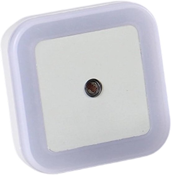 Led Nachtlampje - Stekkerlamp Insteeklicht - Automatische Verlichting - Schemering Sensor - 4 x 7 x 4 cm - Romig