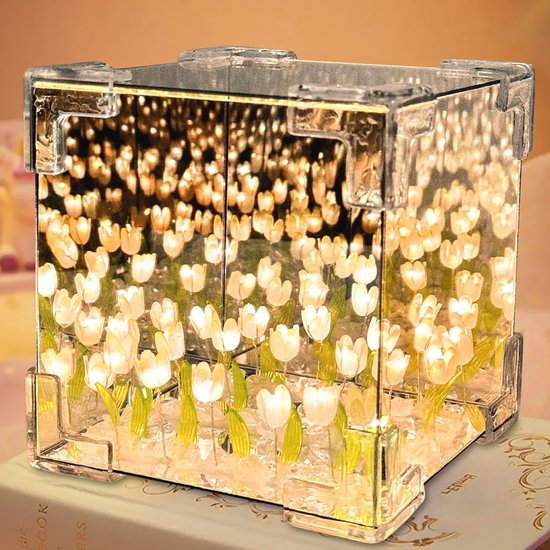 LED Nachtlampje - Tulpen Decoratie voor Thuis, Esthetische Bloemenlamp voor Koppels en Kinderen