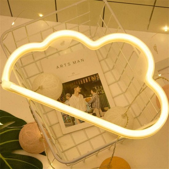 LED Neon Licht Teken voor Kinderkamer, Slaapkamer en Muurdecoratie - Maan, Ster of Hart Vorm van Merkloos
