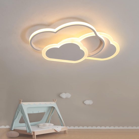 LED Plafondlamp voor Kinderkamer 52CM Wolken Design