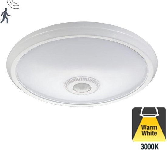 Led Plafonnière 8w, 680 Lumen, 3000K Warm Wit, IP20, Met bewegingssensor van LEDs Light