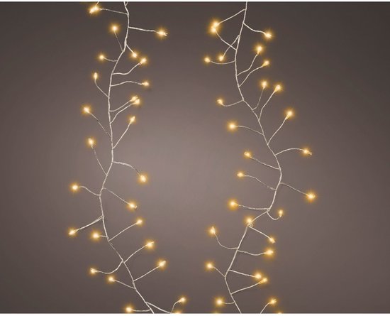 LED Snoer 100 LEDs 120 cm Warm Wit Licht Zilver van Overige merken