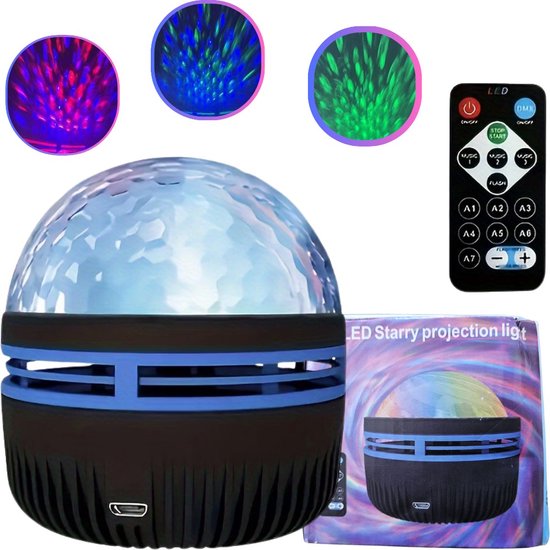 Led STAR Galaxy projector – Projector – Sterren projector – Nachtlampje – Sterrenhemel projector – Sfeerlicht – Noorderlicht projector – verschillende kleuren – Sterrenhemel