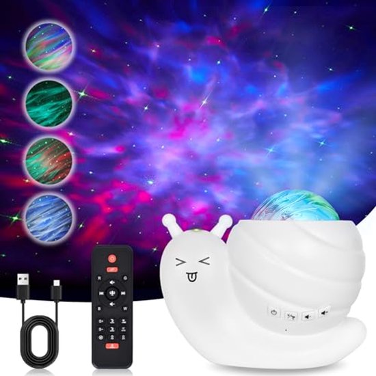 Led-sterrenhemel projector voor kinderkamer met Bluetooth afstandsbediening van Merkloos
