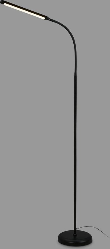 LED vloerlamp dimbaar voor decoratie en leeslamp draaibare LED lamp touch indirecte verlichting zwart