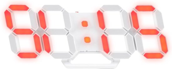 LED Wandklok - Wekker Lamp - Slaapkamer Ambiance - Zonsondergang Simulatie - 14 x 3.81 x 3 cm - Kleurrijk
