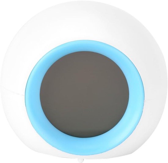 LED Wekker - Digitale Klok - Rustig Ontwaken - Zeven Kleuren Licht - Temperatuur Weergave - Blauw Wit