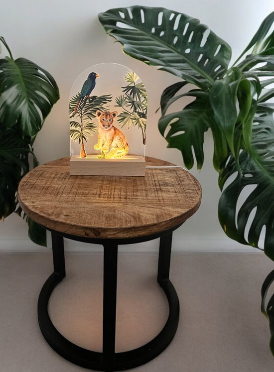 Leeuwtje nachtlampje baby/kinderkamer - led lamp van LUVION
