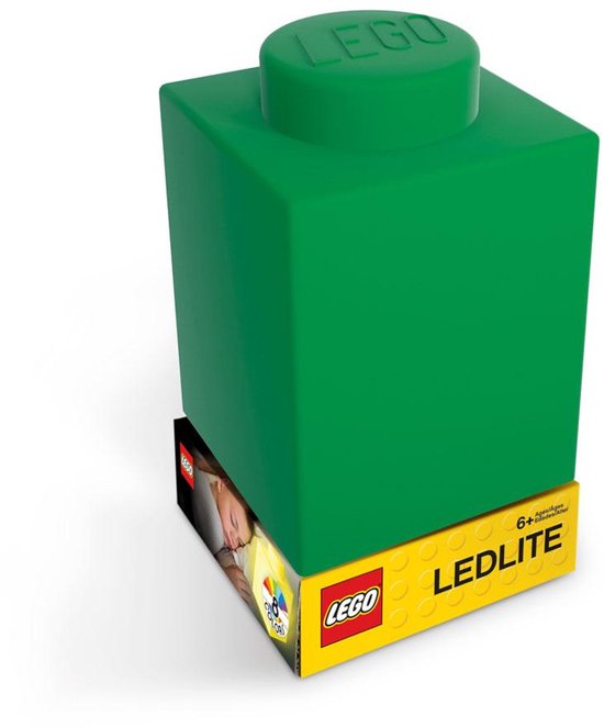 LEGO - Silicone Brick - Night Light w/LED - Green van Merkloos