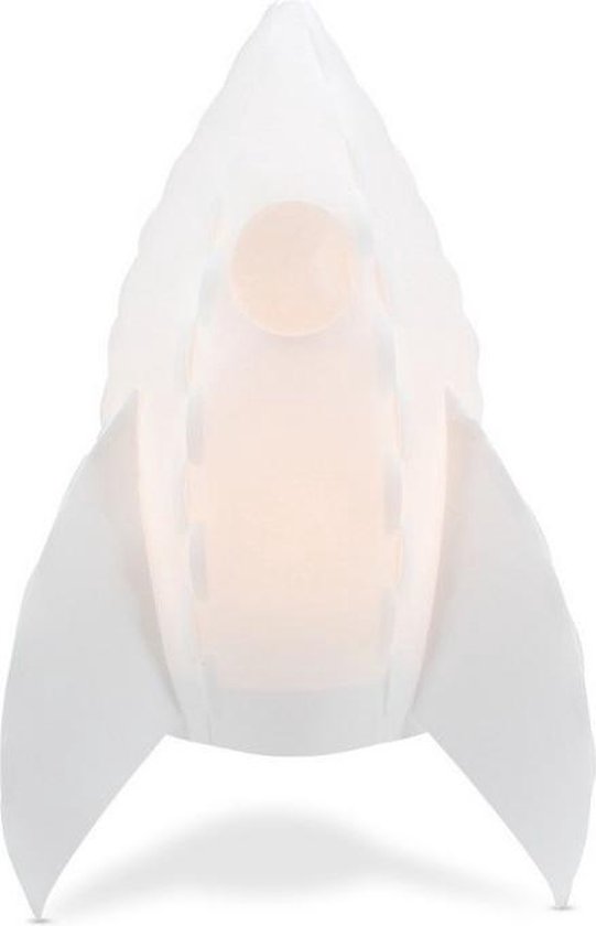 Lello Kids Lumi Co Rocket LED Battery Lamp Transparant - raket tafellamp van Lello Kids
