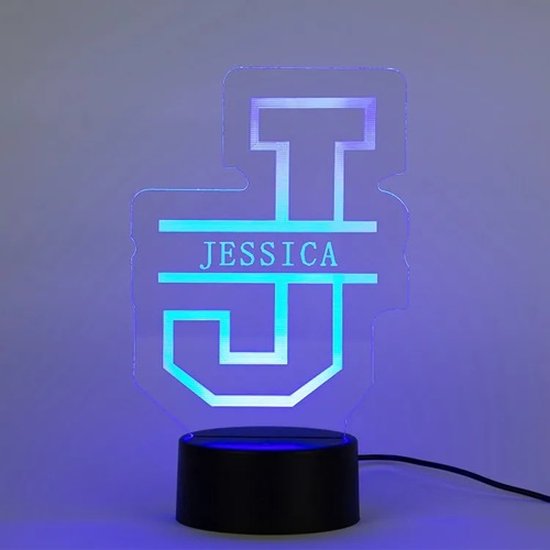 Letterlamp met naam - nachtlamp - alfabet - cadeau - gepersonaliseerd van Merkloos