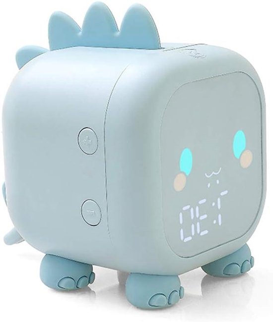 Leuke Dinosaurus Digitale Wekker voor Kinderen - Nachtkastje Kinderslaap Trainier met Wakker Licht en Nachtlicht - Verjaardagscadeaus voor Kinderen en Volwassenen van Merkloos