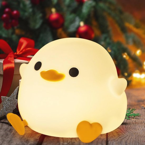 Leuke Dodo Eendenlamp | Squishy Siliconen Nachtlampje voor Kinderen | Oplaadbaar | Timer & Dimmer | Perfecte Geschenken voor Slaapkamer van Merkloos