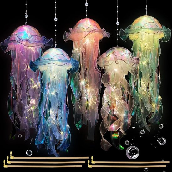 Lexium Jellyfish Lamp - Jellyfish Lavalamp - Jellyfish Nachtlamp - LED - Elektrisch - Nachtlamp - Kinderen en Volwassenen - Cadeau van Lexium Store