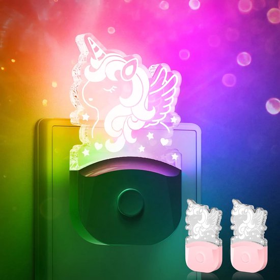 Lexium Nachtlampje Babykamer - Nachtlampje Baby - Nacht Lamp - Kinder Nachtlampje - Warm Wit - Kinderen & Baby van Lexium