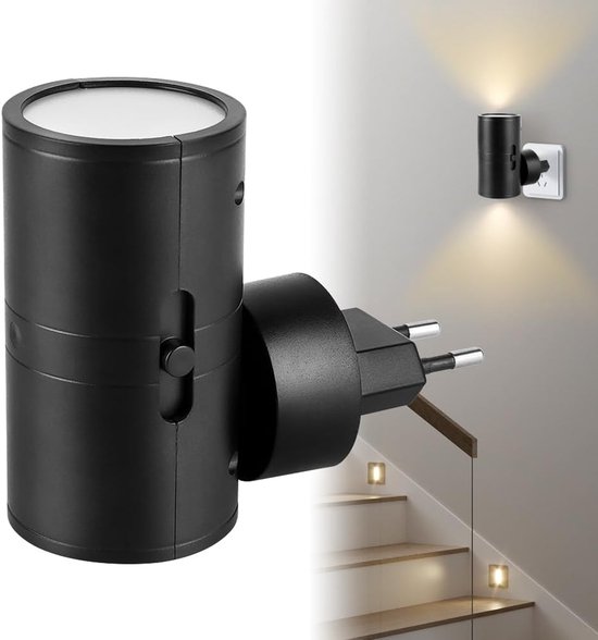 Lexium Nachtlampje Stopcontact - Dimbare Nachtlampjes - Nachtlampje Babykamer - Nacht Lamp - Dag en Nacht Sensor - Kinderen & Baby - Lamp - Stopcontact - Dimbaar van Lexium