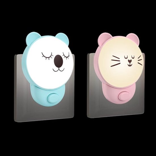 Lexium Nachtlampje Stopcontact - Dimbare Nachtlampjes - Nachtlampje Babykamer - Nacht Lamp - Dag en Nacht Sensor - Kinderen & Baby - Lamp - Stopcontact - Dimbaar van Lexium Store