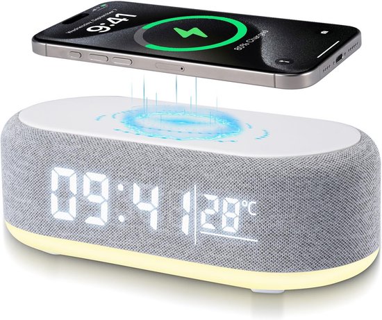 Licht Wekker Wake Up Light- Digitale Wekker met Lamp - Slaaphulp met USB Aansluiting - Rustmodus