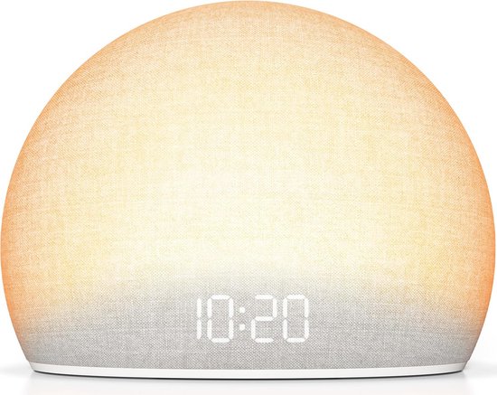 Licht Wekker Wake Up Light- Digitale Wekker met Lamp - Slaaphulp met USB Aansluiting - Slimdesign