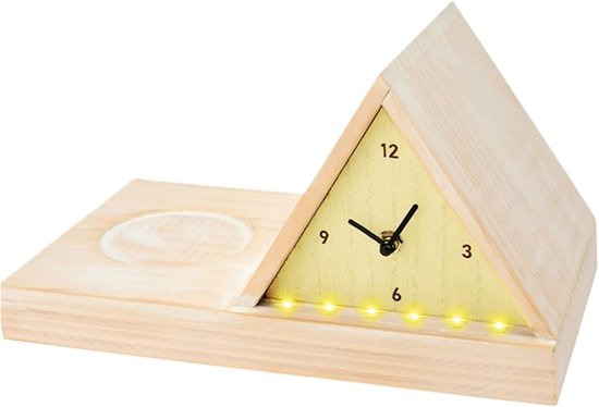 Lichtwekker - Nachtlamp - Bureau Organisatie - Ingebouwde Bekerhouder - 30x18x18 cm