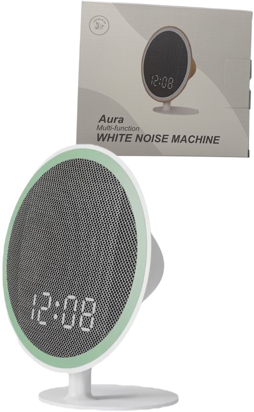 Liefjes & Co White Noise - Witte Ruis Apparaat - Klok - Slaaptrainer - Bluetooth Speaker van Liefjes & Co