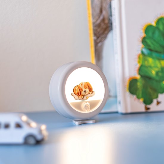 Lighto | Nachtlampje Puppy Wit | Integrated LED Fitting | Ø 3,37 cm | 1-lichtpunten van Lighto