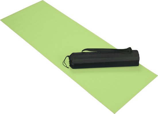 Lime groene fitness mat 60 x 170 cm van VirtuFit