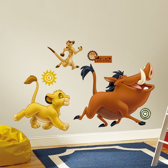 Lion King Muursticker van Plakkers