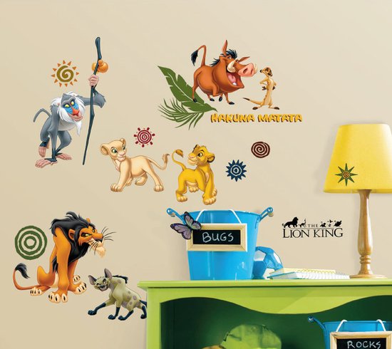 Lion king Muurstickers - 48 stuks van Plakkers
