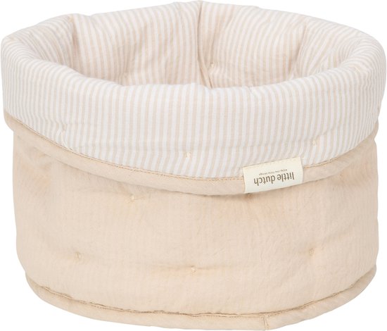 Little Dutch Pure Commodemandje Klein - Soft Beige Streep