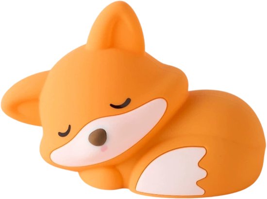 Little Fox Nachtlampje - Siliconen Touchlamp - USB-oplaadbaar Dimbaar - Kinderkamer Decoratie - Cadeau voor Kinderen van Little Fox