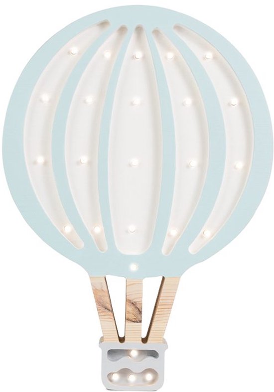 Little Lights - Nachtlampje - Hot Air Balloon - Blue Sky - LED & Timer van Merkloos