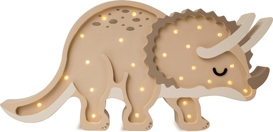 Little Lights - Nachtlampje - Triceratops - Paleo Sand - LED & Timer van Merkloos