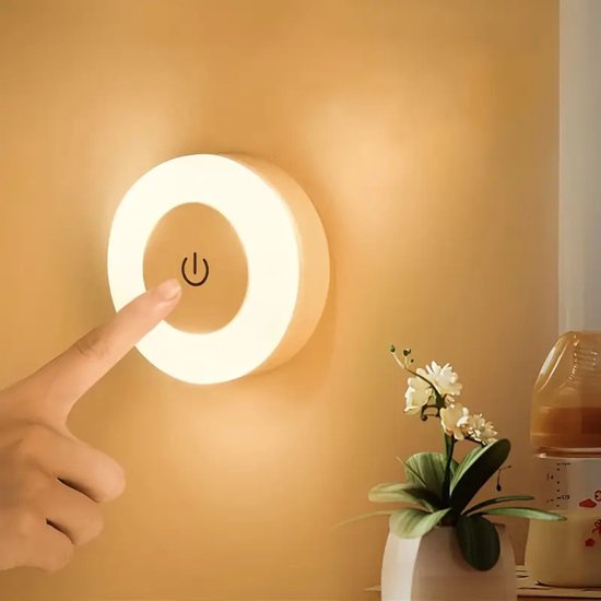 Livano Nachtlampje - Volwassenen - Kinderen - Slaapkamer - Baby - Nachtlamp - Leeslamp - Slaapkamer - Wit Licht van Livano