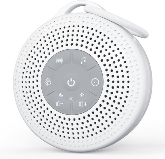 Livé® Witte Ruis machine – Draagbare Geluids machine met Timer van Merkloos