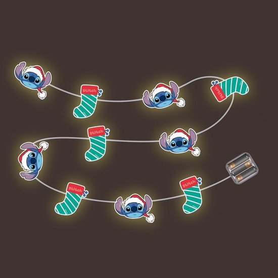 Lobbes LED lampjesslinger Stitch - kerstverlichting 165cm multi. van Stitch