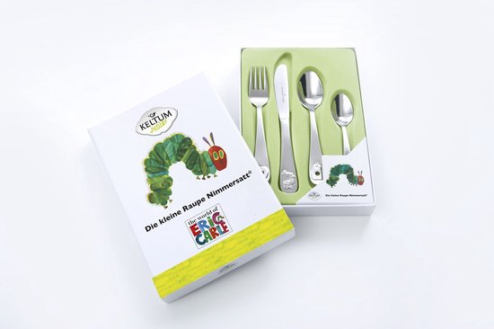 Lucardi - Gift Items - Keltum kinderbestekset Raupe (Duits) van Lucardi