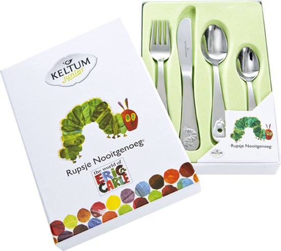 Lucardi Rupsje Nooitgenoeg Bestekset - 4-delig van Lucardi